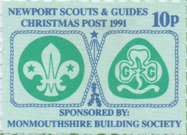 Scout and Guide symbols with rope surround