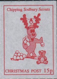 Children's drawing of Reindeer with snowballs