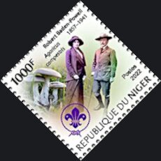 Robert-Baden Powell (1857-1941) with His Wife