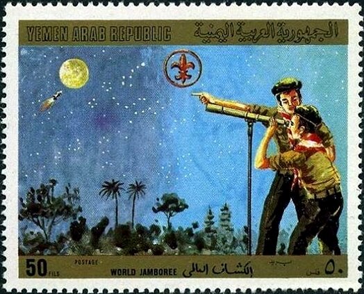 Scouts watch the night sky