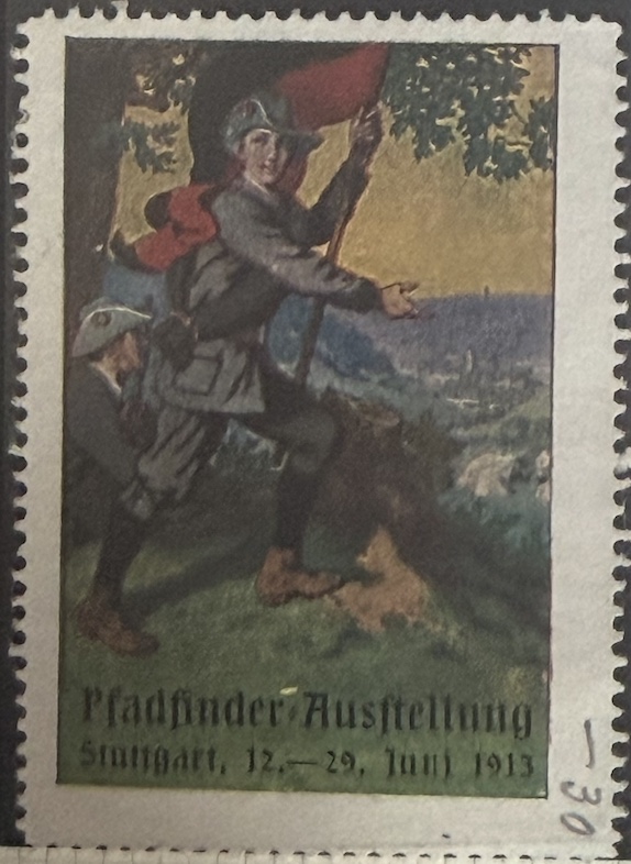 Standard bearer above the valley