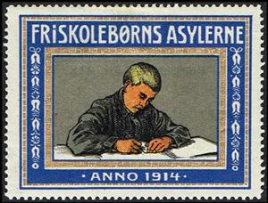 DK 1914-44/2 — Boy writing at a desk