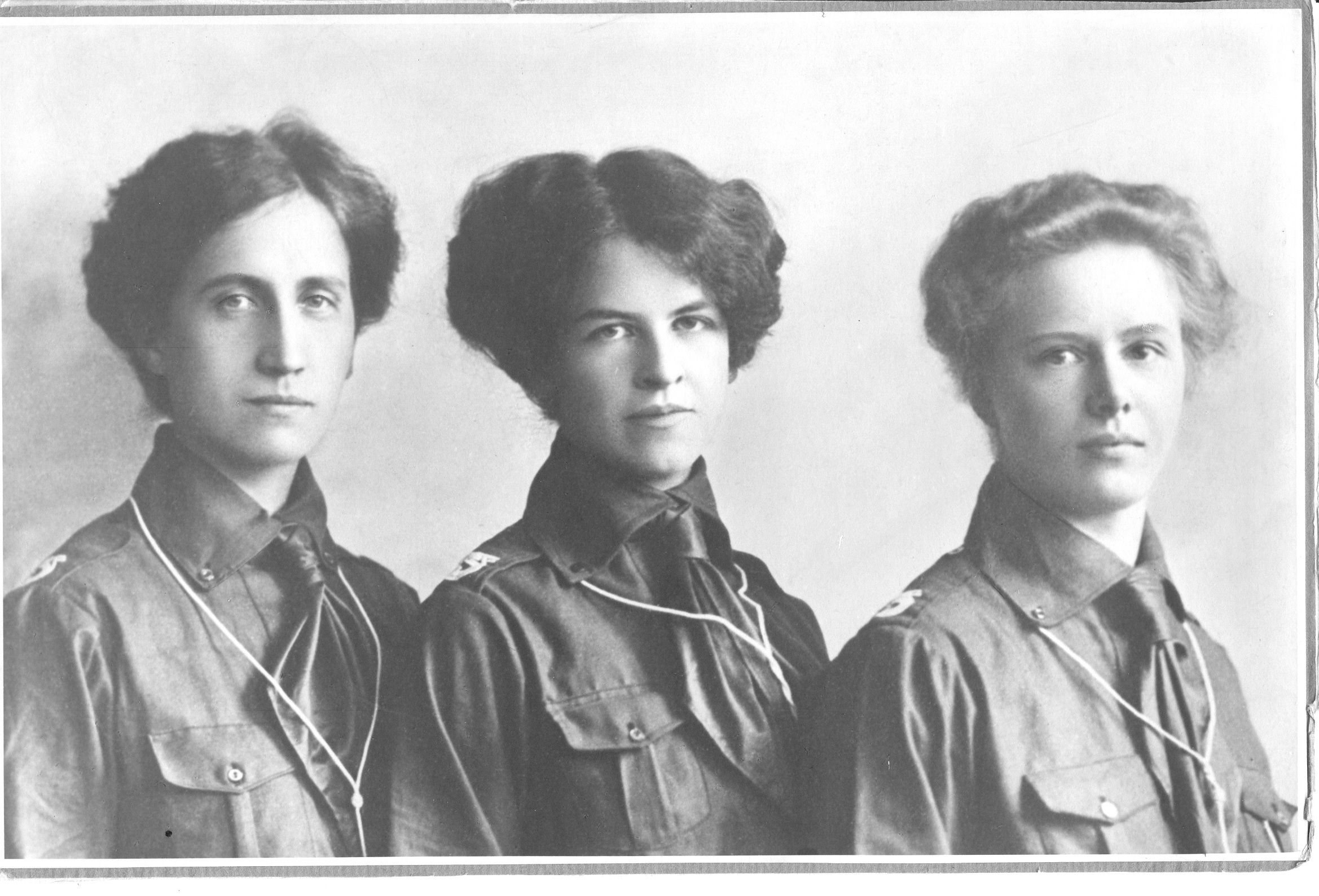 Early girl-scout leaders Esther Laurell, Signe Hammarsten and Emmy Grén-Broberg
