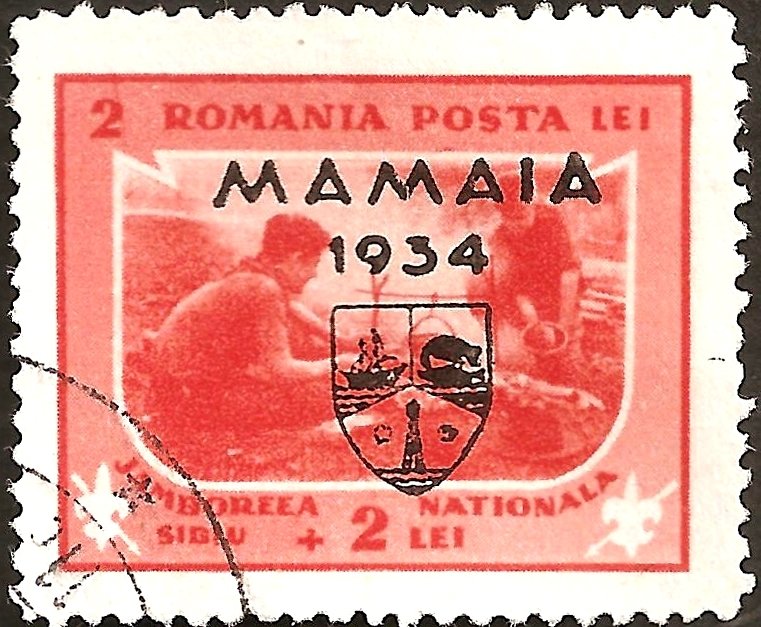 Two scouts cooking — 2 + 2 lei, Mamaia OP