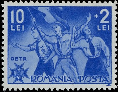 Scouts marching — 10 + 2 lei