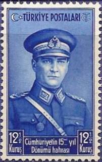 12½ k — President Kemal Atatürk (Scott TR 810 / Michel TR 1034)