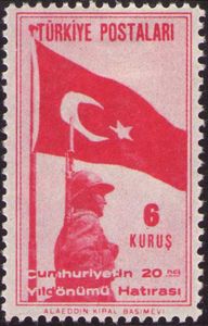 Non-scout companion — Turkish flag and soldier