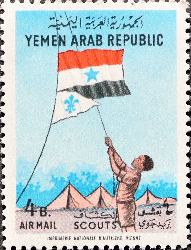Hoisting the flag