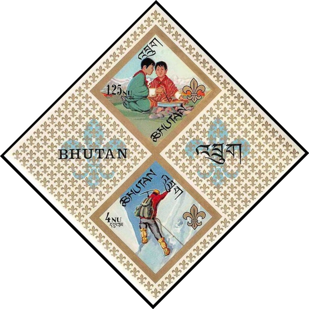 Souvenir sheet — cooking and climbing