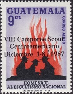 Scouts at the camp-fire