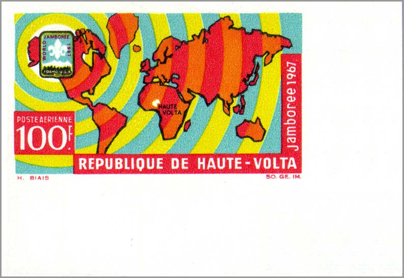 World map, imperforate