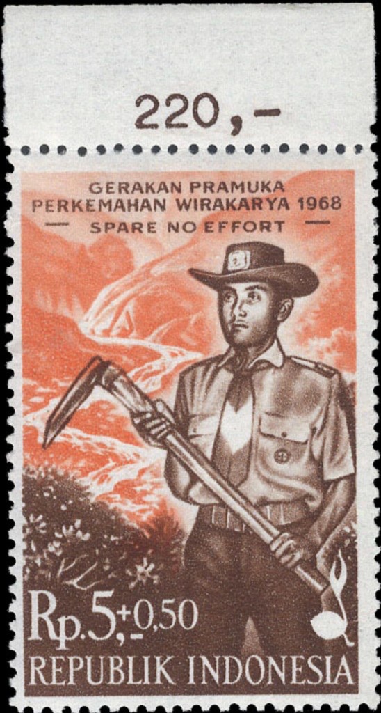 5 + 0.50 r — orange background inverted, perforations shifted