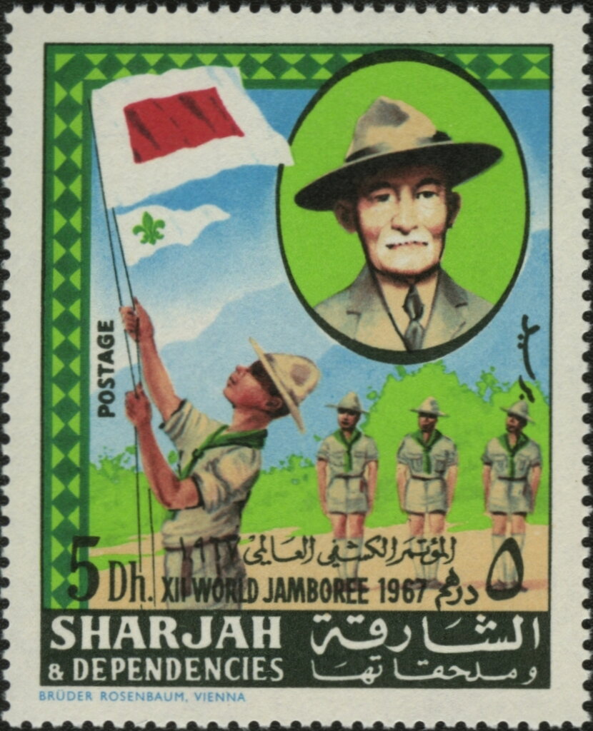 Flag parade and Baden-Powell
