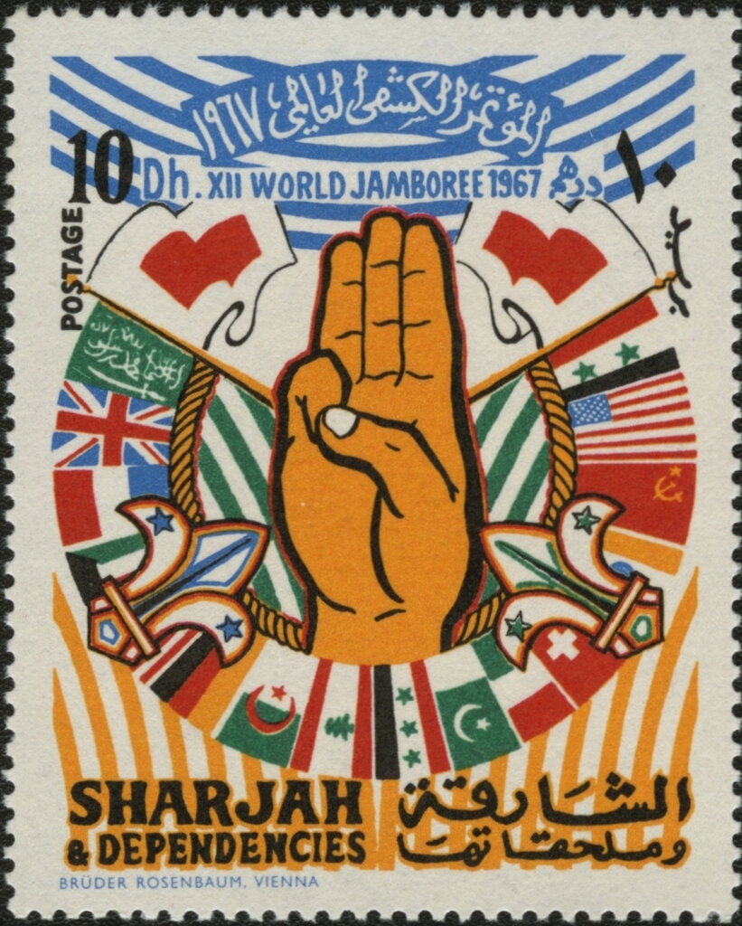 Salute and flags