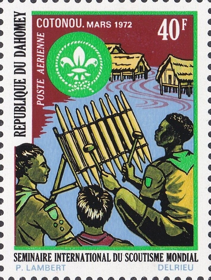 Scouts playing marimba — sheet colours