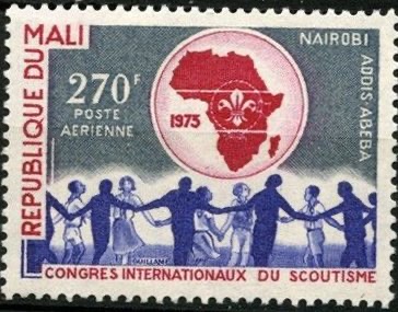 Round dance and map of Africa