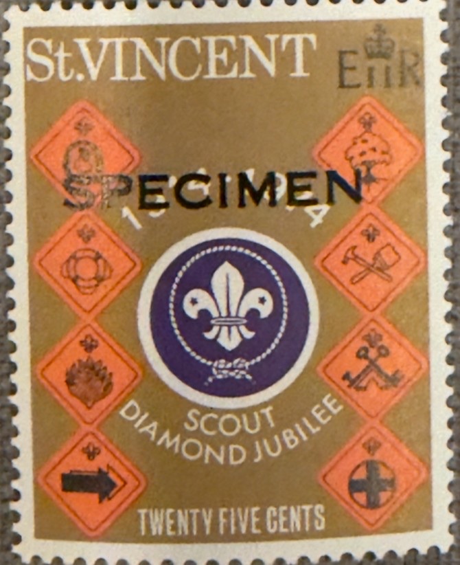 Scout emblem and proficiency badges — specimen