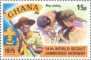 Map reading — 15 p, from the souvenir sheet