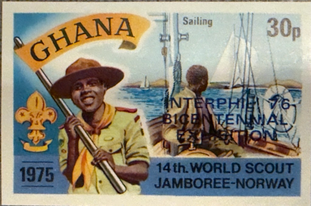 Sailing, overprinted