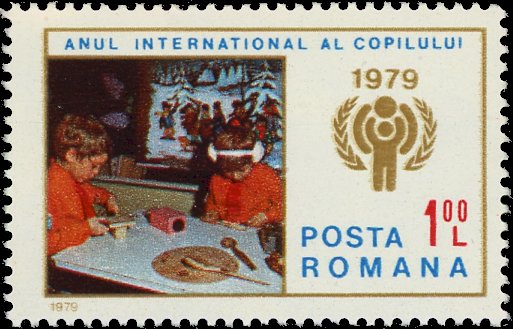 1 L — kindergarten table (Scott RO 2835 / Michel RO 3591)