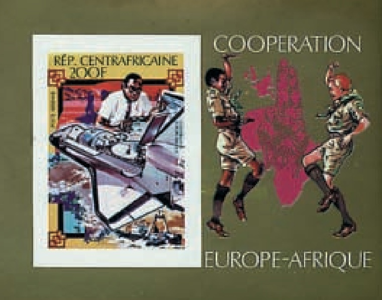 Conquest of space — souvenir sheet, imperforate