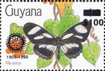Vila azeca overprinted with the Rotary Club symbol