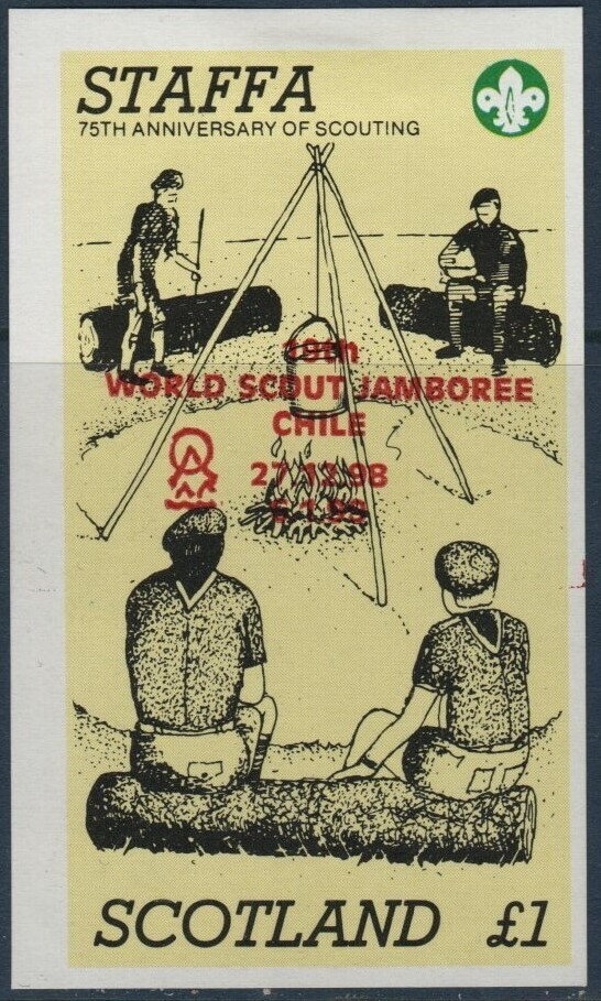 Red Overprint (Scouts and fire)