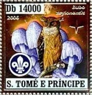 Owls and mushrooms (silver)