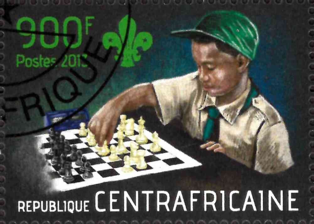 Scouts Playing Chess
