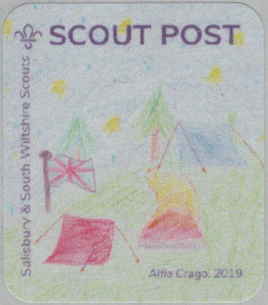 Scout tents with Union Flag